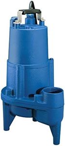 Barnes Heavy-Duty Sewage Pump - Dual Ball Bearings, 1/2 HP Motor, 20 Foot Cord, 2-Inch Discharge - Compact, High-Efficiency for Residential and Light Commercial Use, 10-Inch x 7-Inch