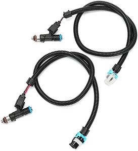 2-Pack Fuel Injectors with Pigtail Harness | Compatible with 2010-2014 Polaris Ranger 800/Crew 800, 2012-2013 Ranger XP 800/RZR 800 | Replaces 1204318, 1204319