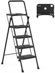 HBTower 4 Step Ladder, Folding Step