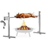 onlyfire Electric BBQ Rotisserie Grill Kit with 60kg Load Capacity, Stainless Steel Whole Pig & Lamb Roaster for Outdoor BBQ & Hog Roast, 5-Level Adjustable Height