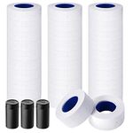 MX5500 Pricing Tag Gun with 5150 pcs Sticker Labels & Extra Inker, 8 Digits Tag Maker for Retail Shop, Grocery Store (30 Rolls Pure White + 3 Refill Inks)
