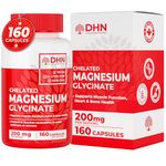 Magnesium Glycinate Max Absorb | Supports Sleep, Relaxation, Energy Metabolism, Muscle & Tissue Function | Pure Magnesium Glycinate, Not a Blend! | Stomach Friendly | Canadian Made, Quality Assured