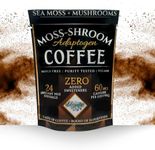 Elderwise Coffee with Mushrooms & Sea Moss - Lion's Mane, Chaga, Reishi & Cordyceps - 24 Servings - Healthy Coffee - Freeze Dried Instant - Chemical free - Fair Trade