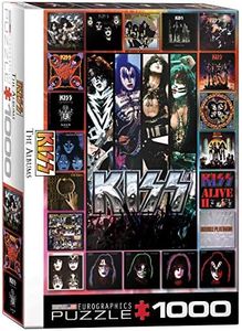 EuroGraphics KISS The Albums 1000-Piece Puzzle , Black