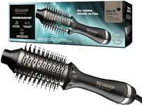 REVAMP Pro Define Perfect Blow Dry Hair Brush, Hot Air Styler - 4 in 1 Hair Dryer Brush for Drying, Detangling, Smoothing and Styling - Volumising Blowdry Hairbrush with Progloss Super Shine Oils