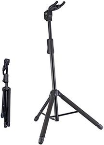 GUITTO Guitar Stand - Universal Portable Guitar Stand Adjustable Folding Hanging Guitar Floor Stands for Acoustic, Classical, Electric, Bass GGS-06