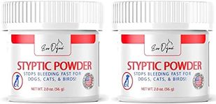 2-Pack Styptic Powder for Dogs, Cats, and Birds (2 oz) by Evo Dyne | Fast-Acting Blood Stop Powder for Pets | Quick Stop Bleeding Powder for Dog Nail Clipping, Grooming, Cuts and More