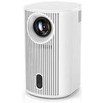 Projector [Seamless Autofocus] with WIFI 6 and Bluetooth 5.4, 4K 1080P Portable Projector 200'' Screen Smart Movie Projector Auto Keystone Compatible for Laptop, PC, Smartphone