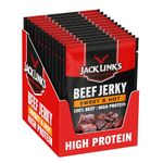 Jack Link's Beef Jerky, Sweet & Hot Flavour, Multipack of 12 x 40g Bags, High Protein Meat Snack, Sweet Seasoning and Hot Spices