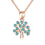 Kruckel Peace and Harmony Rose Gold plated necklace made with Swarovski Crystals - NGS0110