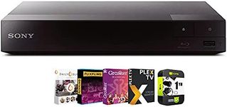 Sony BDPBX370 Streaming Blu-Ray Disc Player with WiFi Bundle with Tech Smart USA Premiere Movies Streaming Digital Download Card for PC and 1 YR CPS Enhanced Protection Pack