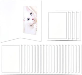 Monolike Paper Frame Photo Card, Line 25P SET - 4x6 Inch Picture Frame Note Card, Greeting cards, Assorted Happy Birthday, Thank you