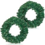 Wreaths for Front Door, Christmas Wreath (14 in, 2 Pack)