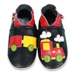 6-12 Months Baby Boys shoes Train Baby Leather Shoes Soft Sole Girl Boys Toddler Infant Walking First pram Gift New Born (19-ChuchuTrain, 6_months)