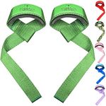 Bear Grips Lifting Straps Gym, Wrist Straps for Weightlifting, Gym Straps, Weightlifting Straps, Deadlift Straps, Weight Lifting Straps for Men, Weight Straps Lifting Women, 2 Lifting Strap | Green