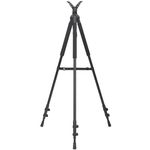 HUNTPAL 3-in-1 Hunting Tripod Stand Shooting Stick Gun Rifle Rest with Removable 360° Horizontal Rotation and 90° Swing Leg, Aluminum Matt Monopod Bipod Tripod Shooting Support with Versatile Feet