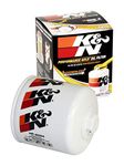 K&N Oil Filter - Spin-On 93x102mm compatible with Western Star, Freightliner, Nissan, Dodge, Chrysler, Jeep, Land Rover, Ford, Volvo (HP-2004), Weiß