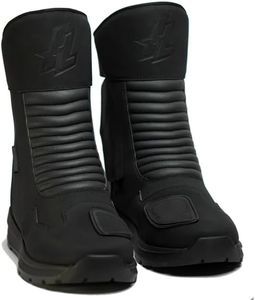 HanLeh Tourer - Water Proof Motorcycle Touring Boots | Black | 09