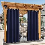 NICETOWN 2 Panels Outdoor Curtains 