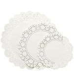 150 Pack Round White Paper Doilies 