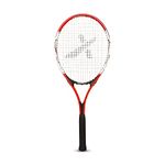 Vector X Vxt 520 27 inches Senior with 3/4th Cover Strung Tennis Racquet (Yellow, White) (Red)