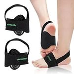 Plantarelief Arch Support Sleeves Women Men - Arch Support Bands, Plantar Fasciitis Relief Brace for Flat Feet - Orthotic Gel Arch Support Pads Wraps for Foot Arch Pain, Fallen Arches, High Arches