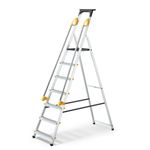 Abbey Aluminium Safety Platform Step Ladder With Handrail & Tool Tray 7 Tread