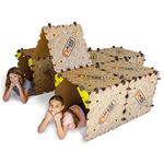 Make-A-Fort Explorer Kit - Create Large Forts for Kids - Ages 4+ - Fun for the Whole Family - Build Forts, Mazes, Tunnels, and More - Durable, Reusable - Swiss Craftsmanship