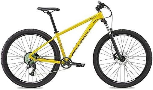 Eastern Bikes Alpaka 29" Lightweight MTB Mountain Bike, 9-Speed, Hydraulic Disc Brakes, Front Suspension Available in 4 Frame Sizes. (17", Yellow)