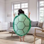 CHOXIO Wearable Turtle Shell Pillows for Kids Adults,Turtle Plush Pillow Stuffed Animal Funny Dress Up Creative Gifts (31 in, Green)