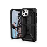 URBAN ARMOR GEAR UAG Designed for iPhone 13 Case Black Rugged Lightweight Slim Shockproof Premium Monarch Protective Cover, [6.1 inch Screen]