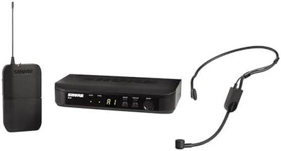 Shure BLX14/P31 Wireless Microphone System - 14-Hour Battery Life, 300 ft Range, UHF | Includes PGA31 Headset Mic, Bodypack Transmitter, Single Channel Receiver | H10 Band (BLX14/P31-H10)