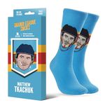 Major League Socks - NHL FLORIDA - Matthew Tkachuk - Hockey Fan Holiday Gift Unisex Apparel (Size 7-13)