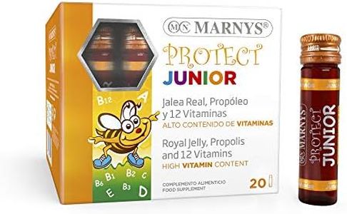 Protect Junior - Defensas Para Niños Con Jalea Real, Propóleo Y 12 Vitaminas - Complementa La Dieta En Niños Y Adolescentes - Con Sabor A Frutas Del Bosque - 20 Viales