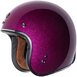 TORC T50 BGSF M (T50 Route 66) 3/4 Helmet with Super Flake Speciality Paint (Bubble Gum Pink, Medium)