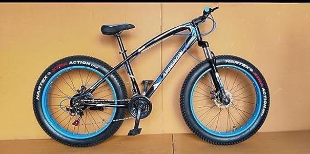 Fat Front Bike 26T for Adults in Blue Colour with 21 Speed Shimano and Double DISC Brake, 16 Inches, Mountain Bike