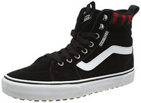 Vans Men's Filmore Hi VansGuard Sneaker, (Suede) Black/red Plaid, 6.5 UK