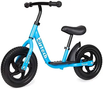 Birtech Balance Bike for 2-6 Year Old, 12 Inch Toddler Bike No Pedal Training Bicycle with Adjustable Seat Height, Airless Tire (Blue)