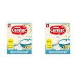 CERELAC Nestle Baby Cereal with Milk, Rice,Stage 1, From 6 to 24 Months, Source of Iron & Protein, 300g (Pack of 2)