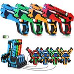 KIZJORYA Rechargeable Laser Tag Guns Set of 4 with Gun & Vest Sensors + LCDs - Cool Toys for Kids Teens Adults - Outdoor Shooting Games Family Group Activity - Fun Gift Ideas for Boys & Girls Aged 6+