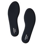 Memory Foam Insoles for Men, Replacement Shoe Inserts for Work Boot, Running Shoes, Hiking Shoes, Sneaker, Cushion Shoe Insoles for Foot Pain Relief, Comfort Inner Soles 8mm Black US 11