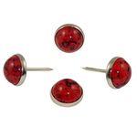 Decotacks 7/16" Marble Design Upholstery Nails, Sofa Tacks, 25 PCS/Pack DWM (Dark Red)