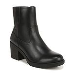 Dr. Scholl's Shoes Women's Pearl Mid Calf Boot, Black Smooth, 7.5