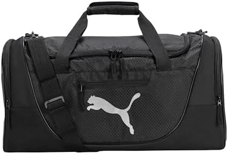 PUMA Unisex Contender Duffel Bag, Black, One Size