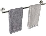 TocTen Bath Towel Bar - Thicken SUS304 Stainless Steel Bathroom Towel Holder, Towel Rod for Bathroom Heavy Duty Wall Mounted Towel Rack Hanger (24IN, Chrome)