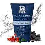 The Beard Story Ultimate Men Expert Face Wash with Activated Charcoal Deep Cleansing, Pollution Control, & Oil Absorption, Paraben Free, Sulphate Free 100g