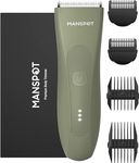 Manscape Trimmer for Men, MANSPOT Pubic Hair Trimmer Men Women, Body Hair Trimmer Men, Groin Trimmer for Men, Ball Trimmer for Men, Electric Trimmer for Men&Women-Replaceable Safe Ceramic Blade Head