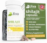 Jiva Botanicals Premium Shilajit Supplement 700 mg - Shilajit Capsules Extract with Minerals, Fulvic/Humic Acid, Shilajit Powder for Immune Support, Digestion & Strong Muscle - 120 Vegan Capsule