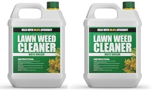 Natural Weed Killer 2x5L (10L Total) – Extra Strong Acetic Acid Weed Killer for Gardens, Lawns, Paths & Driveways – Fast Acting Eco-Friendly Pet Safe Weed Remover Solution