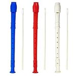 3 Pack 8 Hole Soprano Recorders Des